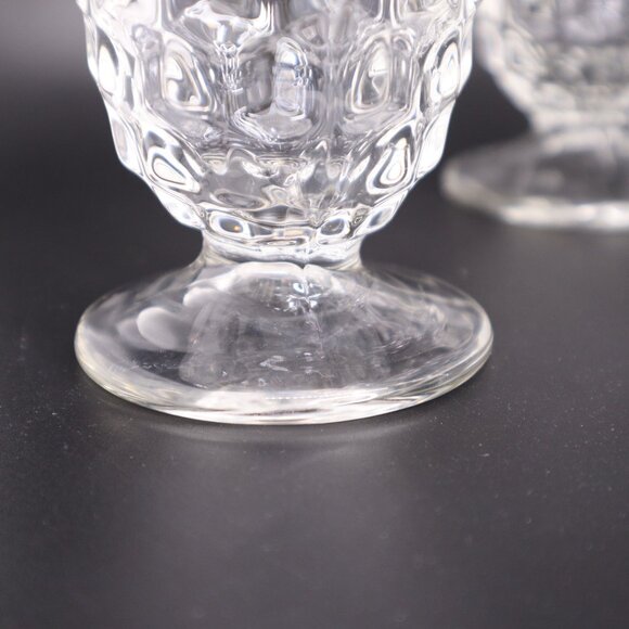 Fostoria American Clear Glass 5 3/4” Footed Ice Tea Flared side set of 4 vtg - Picture 6 of 12